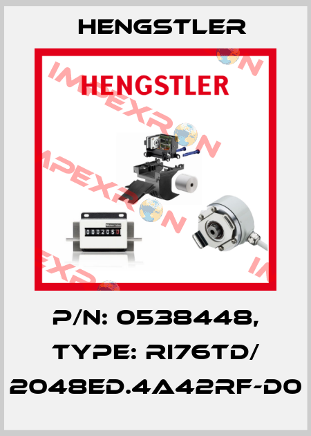 p/n: 0538448, Type: RI76TD/ 2048ED.4A42RF-D0 Hengstler