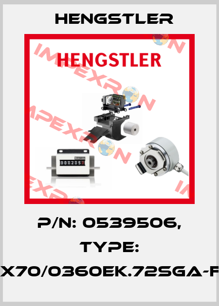p/n: 0539506, Type: AX70/0360EK.72SGA-F0 Hengstler