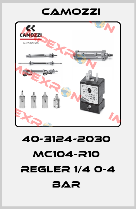 40-3124-2030  MC104-R10  REGLER 1/4 0-4 BAR  Camozzi