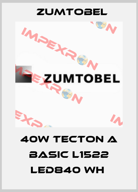 40W TECTON A BASIC L1522 LED840 WH  Zumtobel
