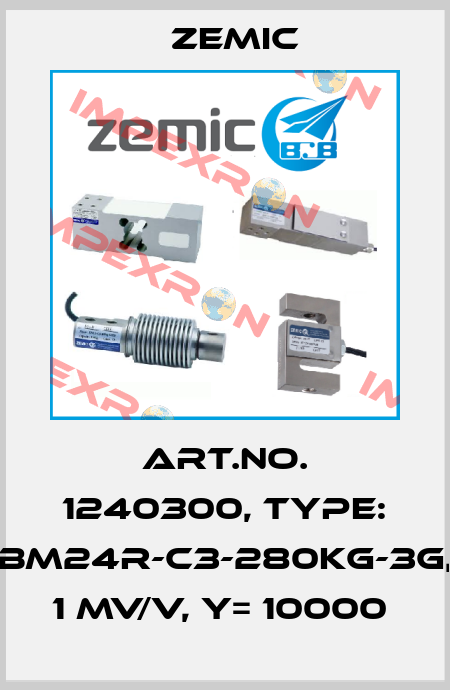 Art.No. 1240300, Type: BM24R-C3-280kg-3G, 1 mV/V, Y= 10000  ZEMIC