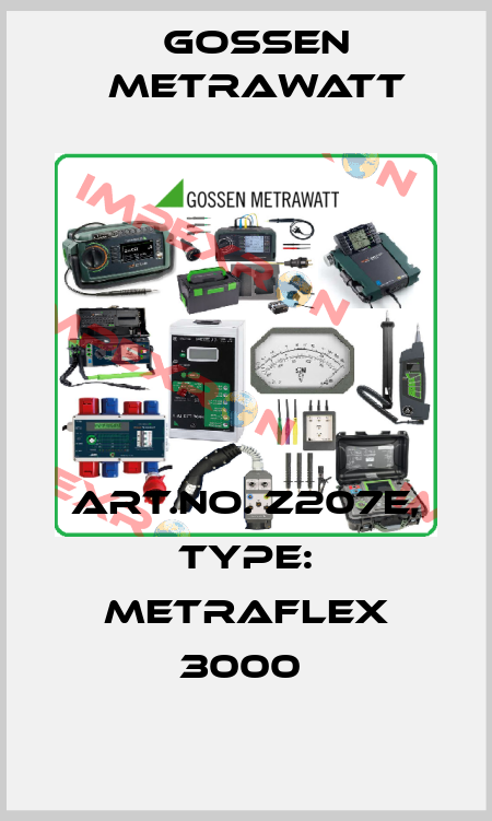 Art.No. Z207E, Type: METRAFLEX 3000  Gossen Metrawatt