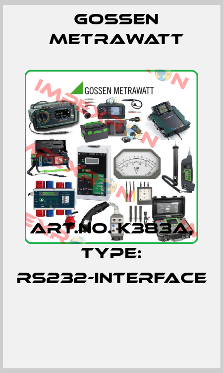 Art.No. K383A, Type: RS232-Interface  Gossen Metrawatt