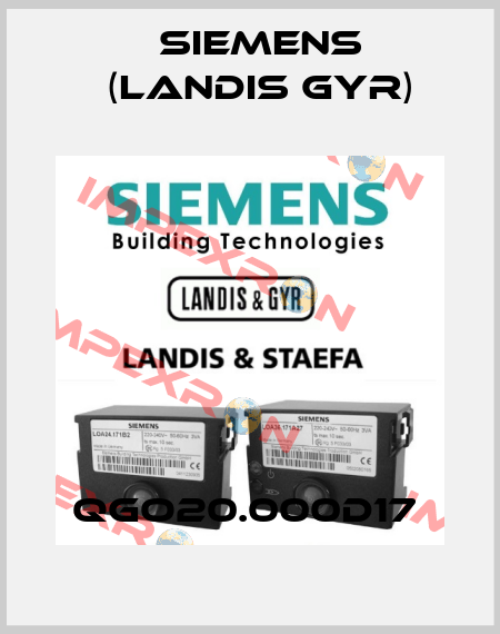 QGO20.000D17  Siemens (Landis Gyr)