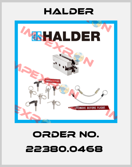 Order No. 22380.0468  Halder