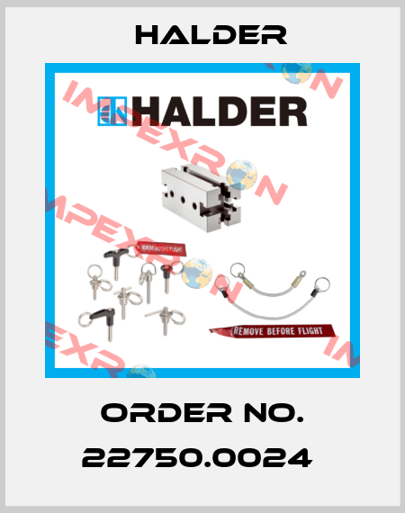 Order No. 22750.0024  Halder