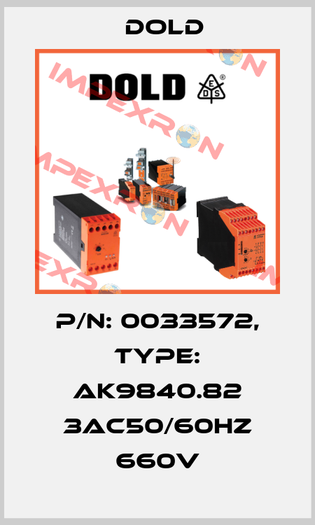p/n: 0033572, Type: AK9840.82 3AC50/60HZ 660V Dold