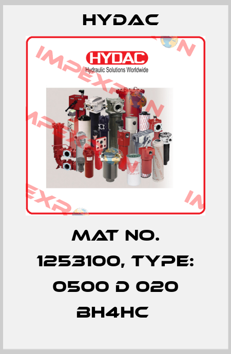 Mat No. 1253100, Type: 0500 D 020 BH4HC  Hydac