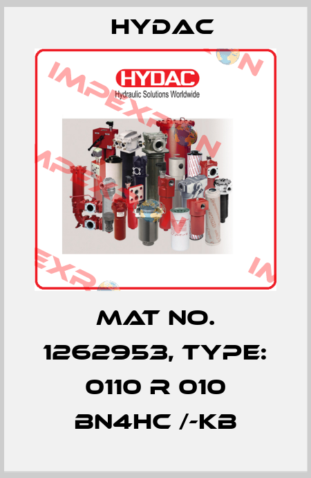 Mat No. 1262953, Type: 0110 R 010 BN4HC /-KB Hydac
