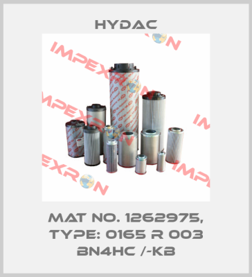 Mat No. 1262975, Type: 0165 R 003 BN4HC /-KB Hydac