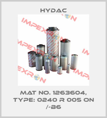 Mat No. 1263604, Type: 0240 R 005 ON /-B6 Hydac