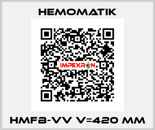HMFB-VV V=420 mm Hemomatik