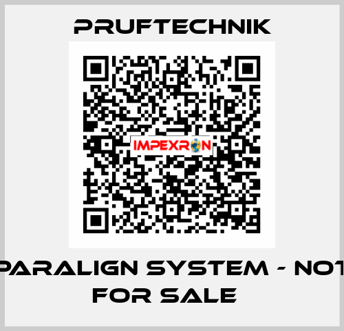 PARALIGN system - not for sale   Pruftechnik