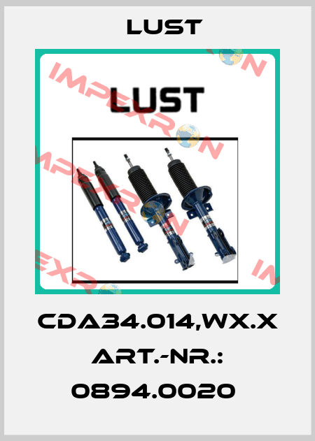 CDA34.014,WX.X ART.-NR.: 0894.0020  Lust