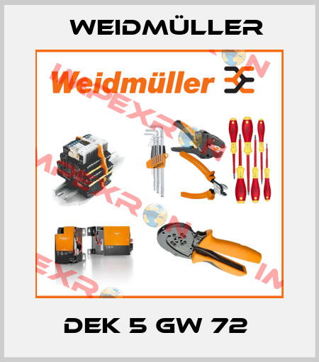 DEK 5 GW 72  Weidmüller