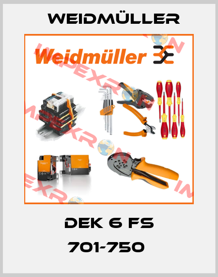 DEK 6 FS 701-750  Weidmüller