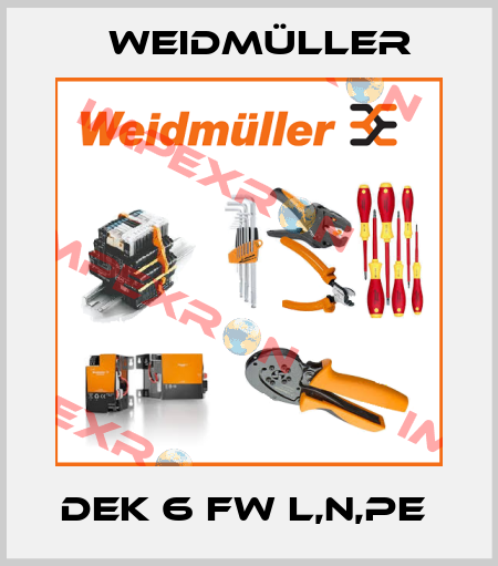DEK 6 FW L,N,PE  Weidmüller