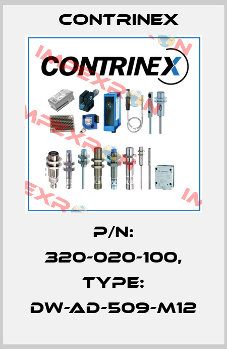 p/n: 320-020-100, Type: DW-AD-509-M12 Contrinex