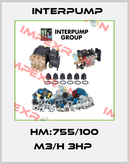 HM:755/100 M3/H 3HP  Interpump