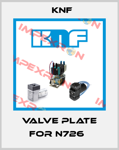 Valve plate for N726   KNF