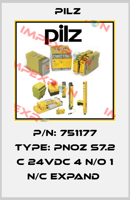 P/N: 751177 Type: PNOZ s7.2 C 24VDC 4 n/o 1 n/c expand  Pilz