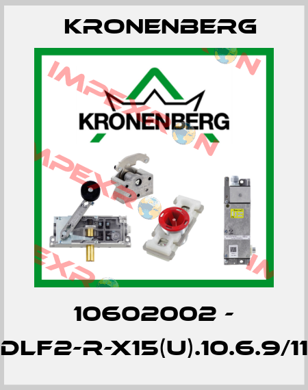 10602002 - DLF2-R-X15(u).10.6.9/11 Kronenberg
