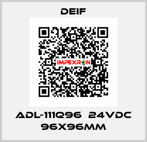 ADL-111Q96  24VDC 96x96mm Deif
