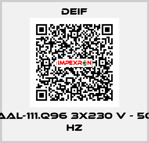 AAL-111.Q96 3x230 V - 50 Hz Deif
