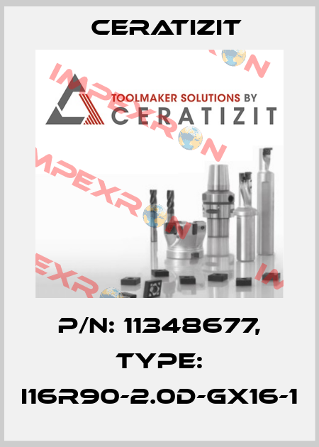 P/N: 11348677, Type: I16R90-2.0D-GX16-1 Ceratizit