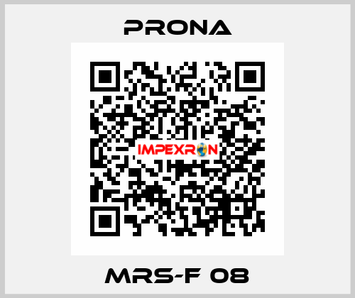 MRS-F 08 Prona