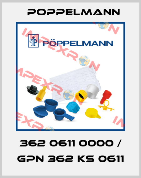 362 0611 0000 / GPN 362 KS 0611 Poppelmann