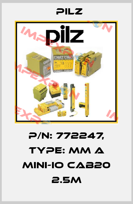p/n: 772247, Type: MM A MINI-IO CAB20 2.5m Pilz