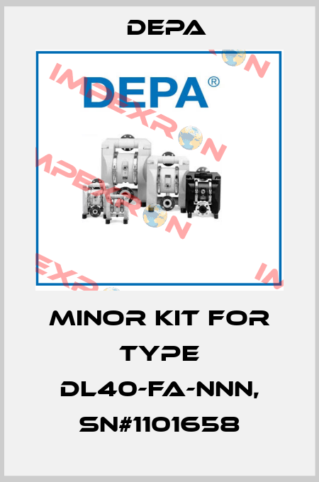 Minor kit for type DL40-FA-NNN, SN#1101658 Depa