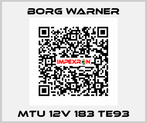 MTU 12V 183 TE93 Borg Warner