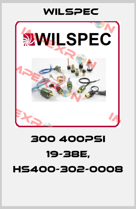 300 400PSI 19-38E, HS400-302-0008   Wilspec