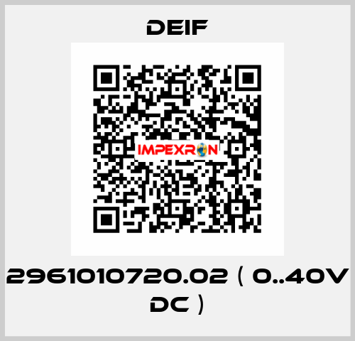 2961010720.02 ( 0..40V DC ) Deif
