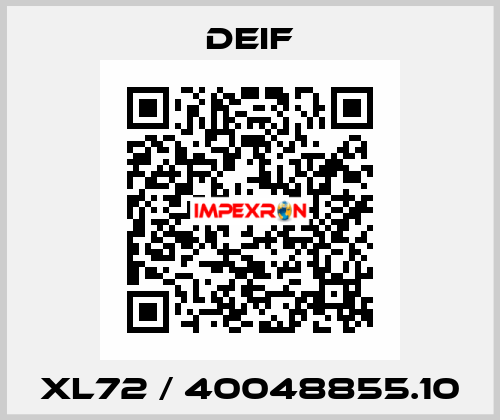 XL72 / 40048855.10 Deif