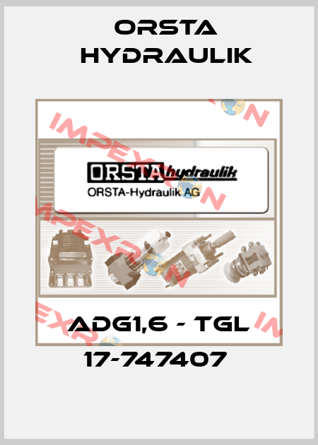 ADG1,6 - TGL 17-747407  Orsta Hydraulik