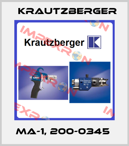 MA-1, 200-0345  Krautzberger