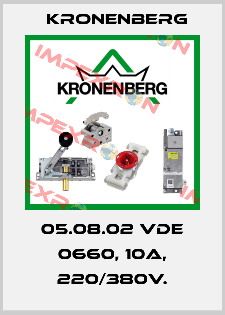 05.08.02 VDE 0660, 10A, 220/380V. Kronenberg