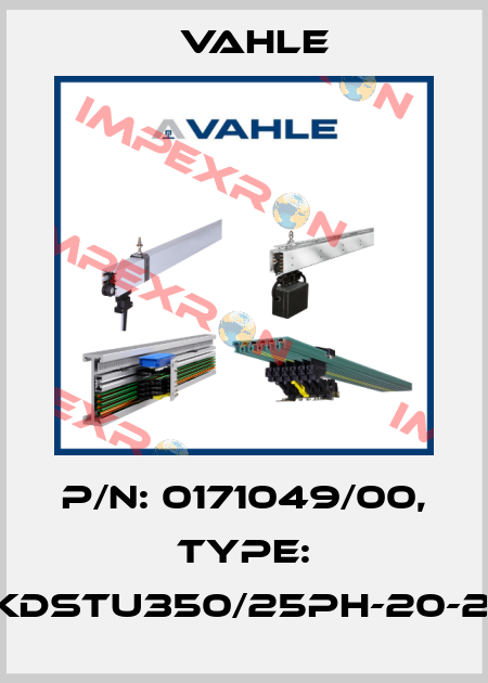 P/n: 0171049/00, Type: SA-KDSTU350/25PH-20-2000 Vahle