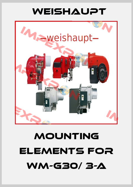 Mounting elements for WM-G30/ 3-A Weishaupt