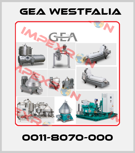 0011-8070-000 Gea Westfalia