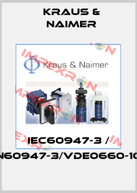 IEC60947-3 / EN60947-3/VDE0660-107 Kraus & Naimer