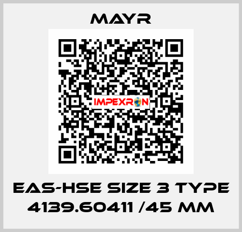 EAS-HSE size 3 Type 4139.60411 /45 mm Mayr