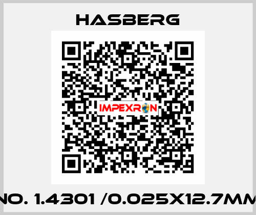No. 1.4301 /0.025x12.7mm Hasberg
