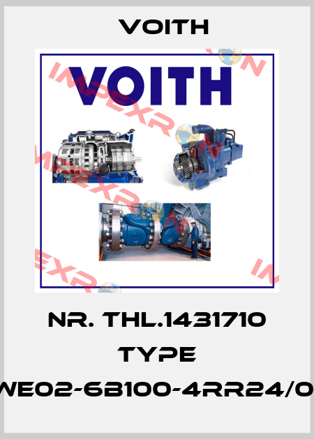 Nr. THL.1431710 Type WE02-6B100-4RR24/0* Voith