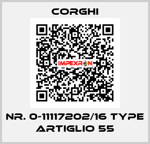 Nr. 0-11117202/16 Type ARTIGLIO 55 Corghi