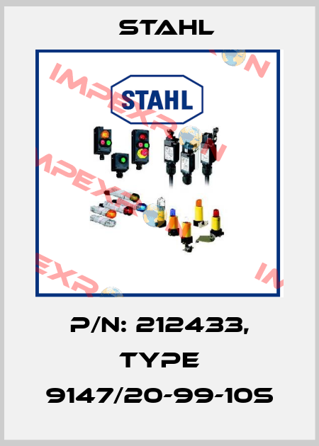 P/N: 212433, Type 9147/20-99-10S Stahl