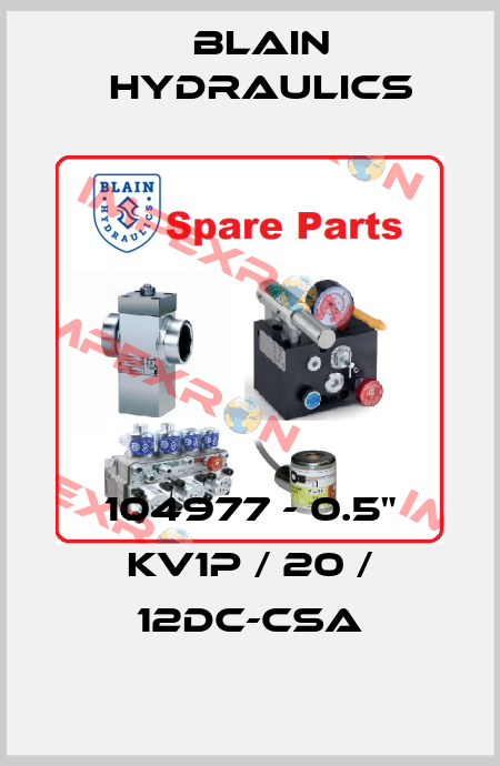 104977 - 0.5" KV1P / 20 / 12DC-CSA Blain Hydraulics